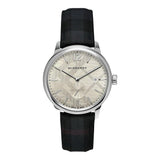 Buy Shop Burberry Classic Round Cream Dial Black Leather Strap Watch for Men - BU10008 USA Online