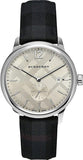 Buy Shop Burberry Classic Round Cream Dial Black Leather Strap Watch for Men - BU10008 USA Online