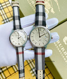 Buy Shop Burberry Classic Stone Silver Dial Horseberry Black Leather Strap Watch for Women - BU10103 USA Online