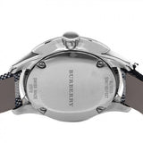 Buy Shop Burberry Classic Stone Silver Dial Horseberry Black Leather Strap Watch for Women - BU10103 USA Online