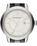 Buy Shop Burberry Classic Stone Silver Dial Horseberry Black Leather Strap Watch for Women - BU10103 USA Online
