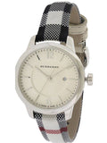 Buy Shop Burberry Classic Stone Silver Dial Horseberry Black Leather Strap Watch for Women - BU10103 USA Online