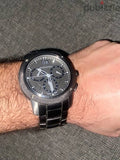 Buy Shop Burberry Endurance Chronograph Quartz Black Dial Black Steel Strap Watch For Men - BU9801 USA Online