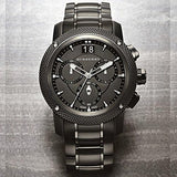 Buy Shop Burberry Endurance Chronograph Quartz Black Dial Black Steel Strap Watch For Men - BU9801 USA Online