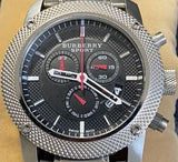 Buy Shop Burberry Endurance Sport Chronograph Black Dial Black Rubber Strap Watch for Men - BU7700 USA Online