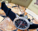 Buy Shop Burberry Endurance Sport Chronograph Black Dial Black Rubber Strap Watch for Men - BU7700 USA Online