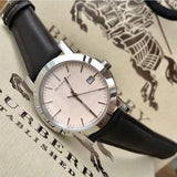 Buy Shop Burberry Heritage Beige Dial Brown Leather Strap Watch for Men - BU1777 USA Online