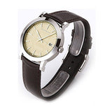 Buy Shop Burberry Heritage Beige Dial Brown Leather Strap Watch for Men - BU1777 USA Online