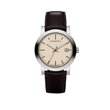 Buy Shop Burberry Heritage Beige Dial Brown Leather Strap Watch for Men - BU1777 USA Online