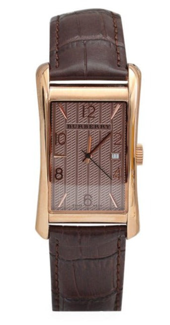 Buy Shop Burberry Heritage Brown Dial Brown Leather Strap Watch for Men - BU3000 USA Online