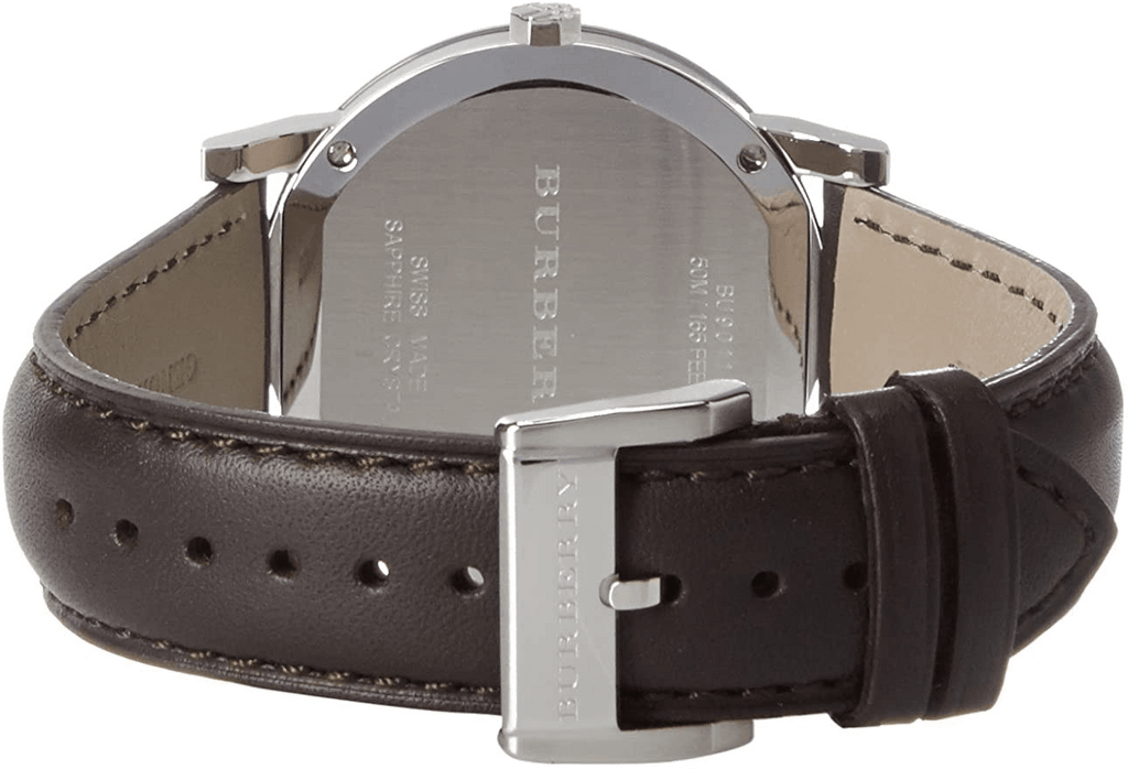 Buy Shop Burberry The City Gold Dial Brown Leather Strap Watch for Men - BU9011 USA Online