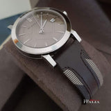Buy Shop Burberry The City Grey Dial Leather Strap Watch for Men - BU9020 USA Online