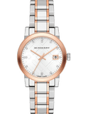 Buy Shop Burberry The City Silver Dial Two Tone Steel Strap Watch for Women - BU9214 USA Online