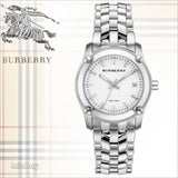 Buy Shop Burberry Heritage Check White Dial Silver Steel Strap Watch for Women - BU1853 USA Online