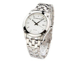 Buy Shop Burberry Heritage Check White Dial Silver Steel Strap Watch for Women - BU1853 USA Online
