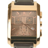 Buy Shop Burberry Heritage Chronograph Square Grey Dial Brown Leather Strap Watch for Men - BU1566 USA Online