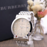 Buy Shop Burberry Heritage Collection Rose Gold Dial Silver Steel Strap Watch for Men - BU1352 USA Online