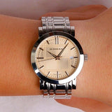 Buy Shop Burberry Heritage Collection Rose Gold Dial Silver Steel Strap Watch for Men - BU1352 USA Online