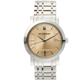 Buy Shop Burberry Heritage Collection Rose Gold Dial Silver Steel Strap Watch for Men - BU1352 USA Online