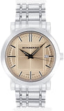 Buy Shop Burberry Heritage Collection Rose Gold Dial Silver Steel Strap Watch for Men - BU1352 USA Online