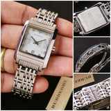 Buy Shop Burberry Heritage Diamond White Dial Silver Stainless Steel Strap Watch for Women - BU1583 USA Online