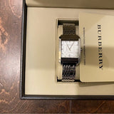 Buy Shop Burberry Heritage Diamond White Dial Silver Stainless Steel Strap Watch for Women - BU1583 USA Online