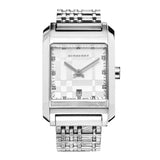 Buy Shop Burberry Heritage Diamond White Dial Silver Stainless Steel Strap Watch for Women - BU1583 USA Online