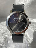 Buy Shop Burberry Heritage Grey Dial Black Leather Strap Watch for Men - BU9024 USA Online
