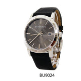 Buy Shop Burberry Heritage Grey Dial Black Leather Strap Watch for Men - BU9024 USA Online