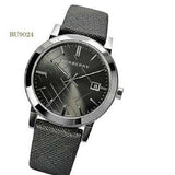 Buy Shop Burberry Heritage Grey Dial Black Leather Strap Watch for Men - BU9024 USA Online