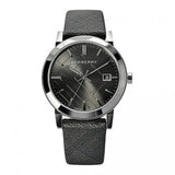 Buy Shop Burberry Heritage Grey Dial Black Leather Strap Watch for Men - BU9024 USA Online