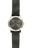 Buy Shop Burberry Heritage Grey Dial Black Leather Strap Watch for Men - BU9024 USA Online