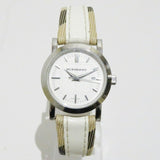 Buy Shop Burberry Heritage Nova Heritage White Dial Leather Strap Watch for Women - BU1395 USA Online