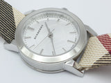 Buy Shop Burberry Heritage Nova Heritage White Dial Leather Strap Watch for Women - BU1395 USA Online