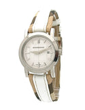 Buy Shop Burberry Heritage Nova Heritage White Dial Leather Strap Watch for Women - BU1395 USA Online