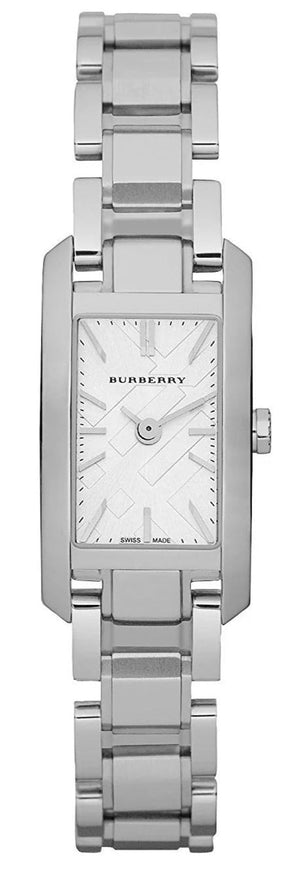 Buy Shop Burberry Heritage Quartz White Dial Silver Steel Strap Watch For Women - BU9600 USA Online
