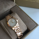 Buy Shop Burberry Heritage Rose Gold Dial Rose Gold Steel Strap Watch for Women - BU9215 USA Online