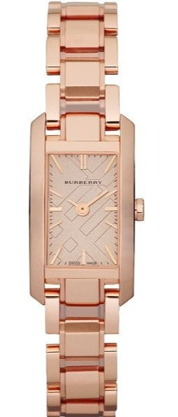 Buy Shop Burberry Heritage Rose Gold Dial Rose Gold Steel Strap Watch For Women - BU9602 USA Online
