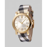Buy Shop Burberry Heritage Silver Dial Leather Strap Watch for Women - BU1398 USA Online