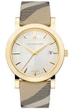 Buy Shop Burberry Heritage Silver Dial Leather Strap Watch for Women - BU1398 USA Online