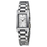 Buy Shop Burberry Heritage Silver Dial Silver Steel Strap Watch For Women - BU9500 USA Online