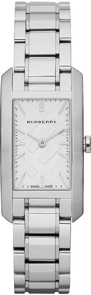 Buy Shop Burberry Heritage Silver Dial Silver Steel Strap Watch For Women - BU9500 USA Online