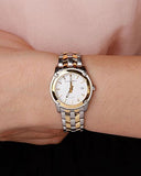 Buy Shop Burberry Heritage Silver Dial Two Tone Steel Strap Watch for Women - BU1857 USA Online