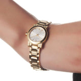 Buy Shop Burberry Heritage White Dial Gold Steel Strap Watch for Women - BU9203 USA Online