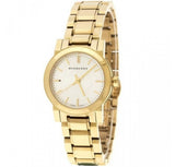 Buy Shop Burberry Heritage White Dial Gold Steel Strap Watch for Women - BU9203 USA Online