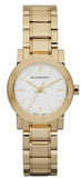 Buy Shop Burberry Heritage White Dial Gold Steel Strap Watch for Women - BU9203 USA Online