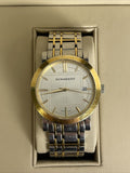 Buy Shop Burberry Heritage White Dial Two Tone Stainless Steel Strap Watch for Men - BU1358 USA Online