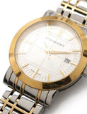 Buy Shop Burberry Heritage White Dial Two Tone Stainless Steel Strap Watch for Men - BU1358 USA Online