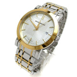 Buy Shop Burberry Heritage White Dial Two Tone Stainless Steel Strap Watch for Men - BU1358 USA Online