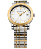 Buy Shop Burberry Heritage White Dial Two Tone Stainless Steel Strap Watch for Men - BU1358 USA Online